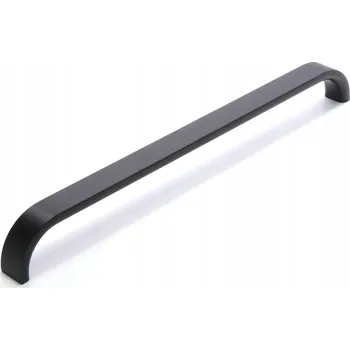Nábytkové kování Nábytková úchytka reling černá kartáčovaná 42,3 x 1,5 x 2,7 cm