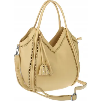 Kabelka Dámská kabelka kufřík shopper italská Maria C prostorná MC602 žlutá