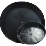 Podmiska plast kulatá průměr 35 cm (Kulatá podmiska je vyrobena z odolného černého plastu a je určena pro kulaté květináče.)