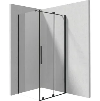 Deante Obdélníkový sprchový kout Prizma 100x80 cm - KPNNP10S08, černá mat - bez vaničky
