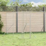 vidaXL Venkovní psí kotec stříbrný 8 x 8 x 2 m pozinkovaná ocel [3190464]