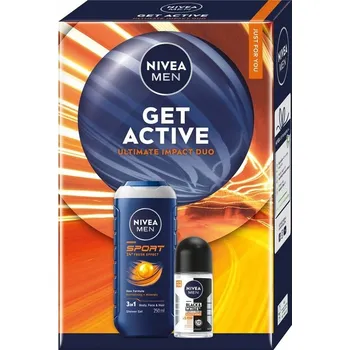 Kosmetická sada NIVEA MEN Dárková sada kosmetiky sprchový gel + deodorant
