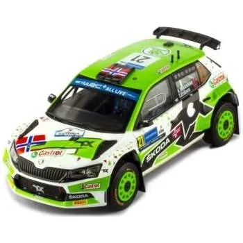 autíčko Model IXO Škoda Fabia Rally2 EVO #21 A.Mikkelsen - T.Eriksen Rally Estonia 2022 1:43
