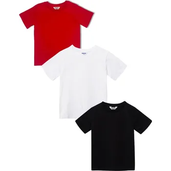 3PACK dětská trička - Winkiki WAU 33109, bílá, černá, červená Barva: Mix barev, Velikost: 164