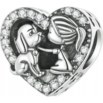 Přívěsek Přívěsek dívka pejsek dcera Stříbro 925