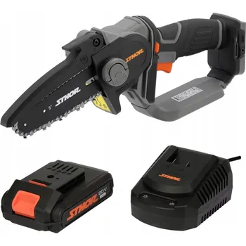 Motorová pila STHOR Mini řetězová pila 6" 15 cm akumulátorová 20 V 2 Ah 78211