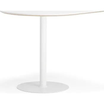 Jídelní stůl Barový stůl METRIC, půloblouk, 1000x1000x900 mm, bílá