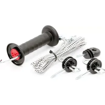 Pro koně Vchodová brána s gumou pro elektrické ohradníky - 3,2 m až 6,2 m