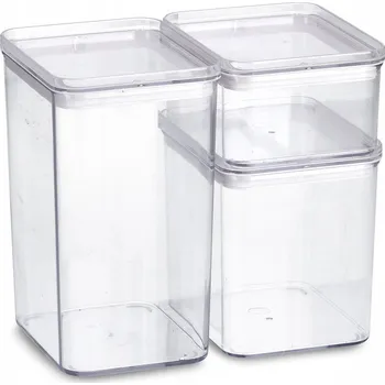 Dóza na potraviny Modulární průhledné dózy na potraviny 3 ks