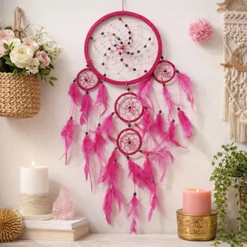 Lapač snů Lapač snů z Bali -Růžový