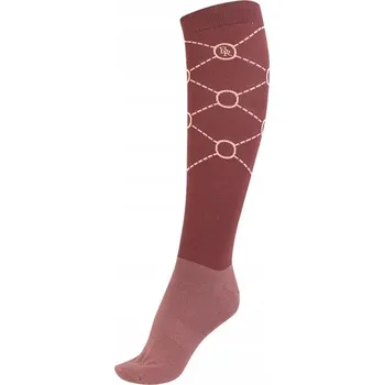 Pánské ponožky Jezdecké Ponožky BR Ila 25SS argyle kosočtverce roan rouge 31-34
