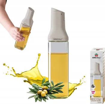 Nádoba na olej a ocet Láhev s dávkovačem 500ml na olej nebo ocet sklo KINGHOFF KH-2004