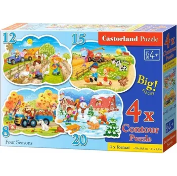 Puzzle Castorland 55dílné Puzzle Čtyři roční období