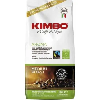 Káva zrnková Arabica Kimbo BIO Organic 1000 g