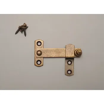Dveřní západka malá 80x46 model.1 antik mosaz