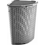 Katex Rohový koš z ratanu 52l-jasan 402x402x580