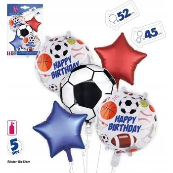 Balónek Ouda Party - Fotbalová sada na narozeniny s anglickou tématikou