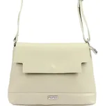 MiaMore Kožená crossbody dámská kabelka béžová 01-017