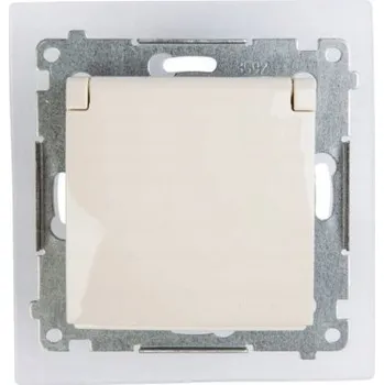 Elektrická zásuvka Elektrická Zásuvka zásuvka Kontakt-simon béžová