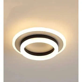 Kulatý Stropní Svítidlo Huayi 20 x 6,5 cm bílá, černá