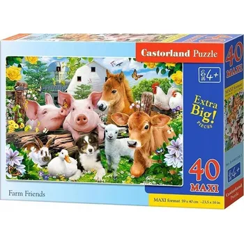 Puzzle Puzzle Castorland Farm Friends 40 dílků