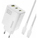 Dudao A29C 65W GaN nabíječka do zásuvky + USB-C kabel - bílá