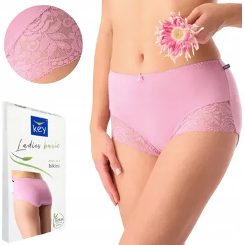 Dámské spodní prádlo Kalhotky Key Lpf 002 Bamboo S-3Xl L růžové