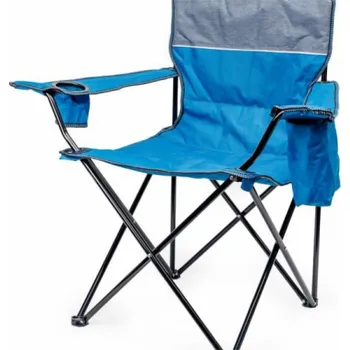 Jídelní židle Genway KEMPOVÁ ŽIDLE PLATINET ČALOUNĚNÁ 55x55x44/90 CM MODRÁ [46136]