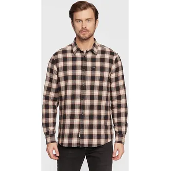 Pánská móda Košile Wrangler Braun/ Creme 7692861 XXL
