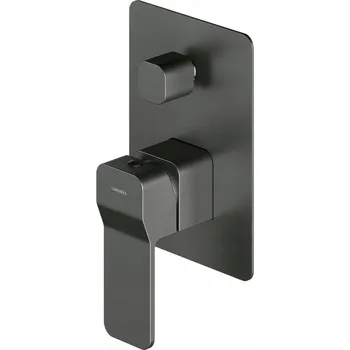 Vodovodní baterie Podomítková vanová a sprchová baterie Omnires Slide šedá