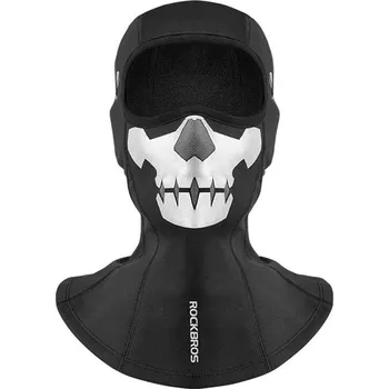 Pokrývka hlavy ROCKBROS Kukla s motivem lebky a pavouka ČERNÁ