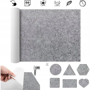 Obraz PLST TECHNICZNY SZARY SAMOLEPICÍ 2MM PREMIUM 40X200CM PRO DIY práce