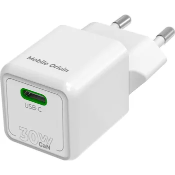 Mobile Origin Mini Charger PW23 USB-C 30W (MO-30WMCH-PW23) bílá