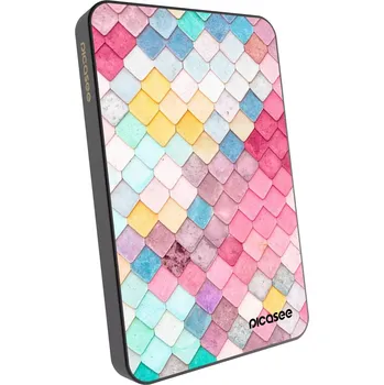 Powerbanka Picasee Powerbanka s MagSafe 5 000 mAh Šedá - Barevná střecha