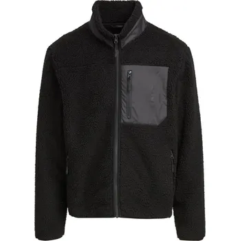 pracovní bunda Build your Brand Bunda BY 406 Bonded Sherpa, fleecová, unisex COT56040600205-black 2XL Černá