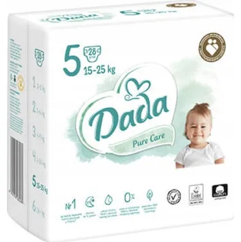 jednorázová plena Plenky Dada Pure Care Velikost 5, 28 ks, 15-25 kg