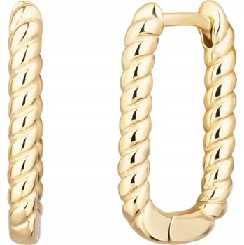 Náušnice Náušnice visací z nerezové oceli pozlacené 14k zlatem KST3212