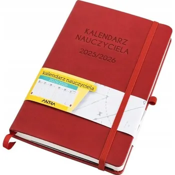 Kalendář Knižkový kalendář pro učitele 2025 A5 Antra červený