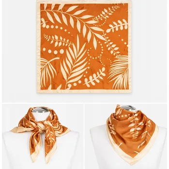 Šála Moraj šátek s květinovým vzorem - polyester