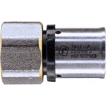 Vodovodní potrubí Svěrná spojka nátrubek 25x3/4'' VNITŘNÍ ZÁVIT Tweetop PERT PEX