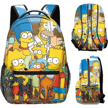 Školní batoh Made in China Dětský / studentský batoh s potiskem celého obvodu motiv Simpsonovi