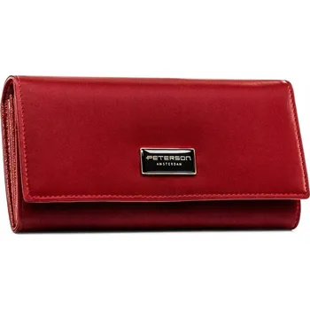 Peněženka Peterson peněženka z pravé kůže fialová - dámská