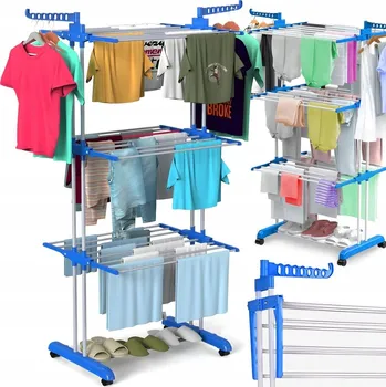 Sušák na prádlo Havwai volně stojící skládací 50 kg, 178 cm x 76-124,5 cm