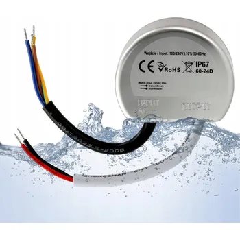 Bezpečnostní kamera Zasilacz 12V IP67 Do Taśmy LED Dopuszkowy 25W 2,08A, vodotěsný