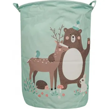 úložný prostor na hračky Zelený koš na hračky a prádlo FOREST