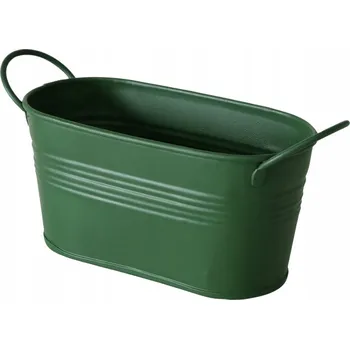 Květináč Květináč 9,5 x 8,5 cm kovový zelený