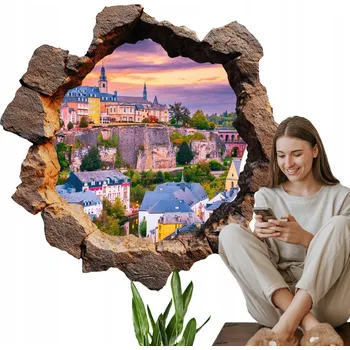 Samolepící dekorace Samolepka Dekorace na Fólii Samolepící na Zeď 100x99 cm Kamenné okno