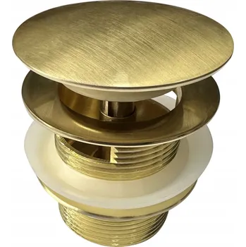 Sifon Zátka KLIK-KLAK Zlatá Kartáčovaná DR01BG do Vany
