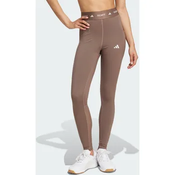 Dámské legíny ADIDAS Legíny Techfit Stash Pocket Full-Length 2XS BÉŽOVÁ|KHAKI