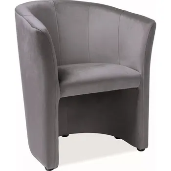 Křeslo Koktejlové křeslo AMENITIES Velvet šedé